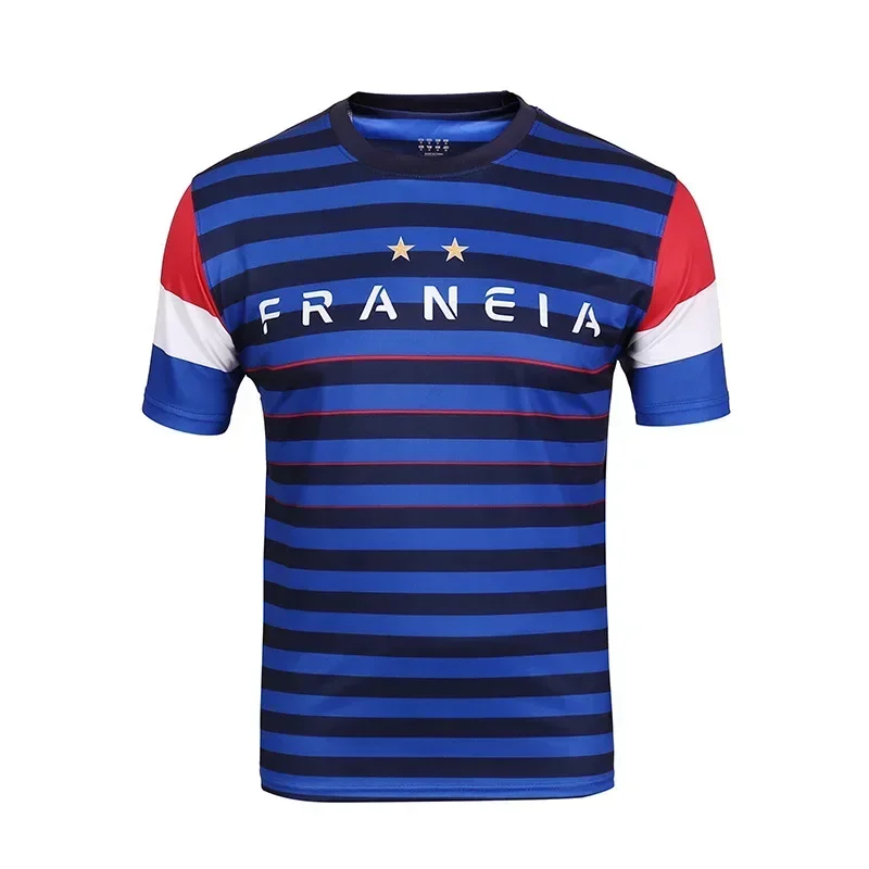 

CosplayMaillot d'Entraînement de Football pour Homme et Femme, T-shirt à Manches Courtes, Maillot France