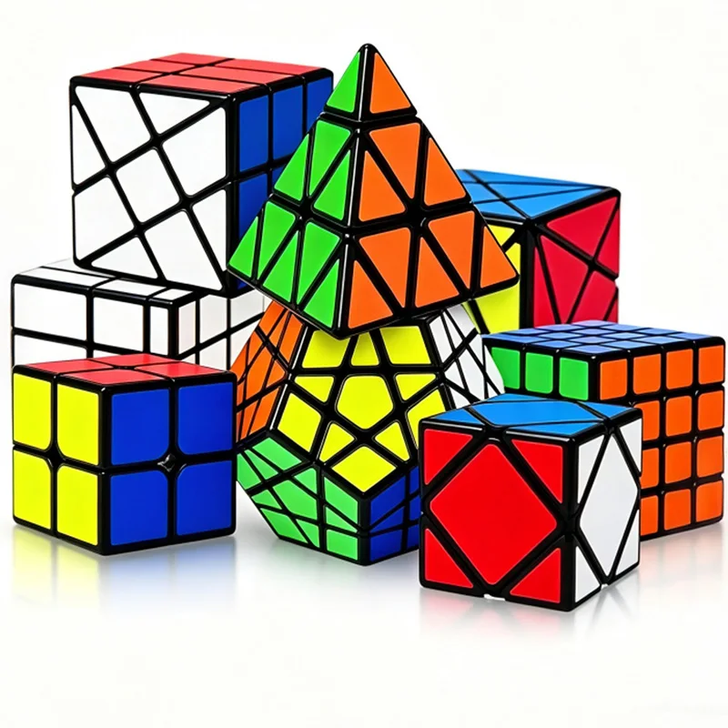 Cubo de Velocidad 2x2 3x3 Pirámide Espejo Skewb Dodecaedro Megaminx FengHuoLun Juguetes de Ingenio para Solucionar Problemas Regalos para Adultos y Niños