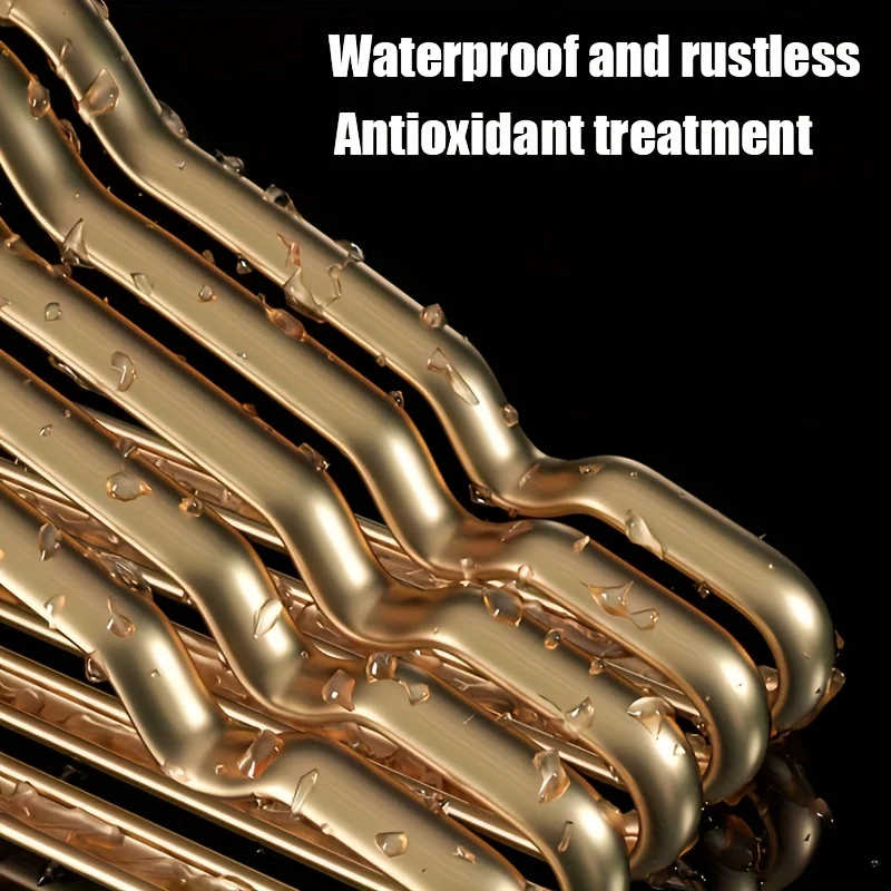 5/10 قطعة ملابس الأطفال الذهبية المتينة سبائك الألومنيوم شماعات الملابس المحلية الكبار معلقة شماعة معطف لوازم المنظم