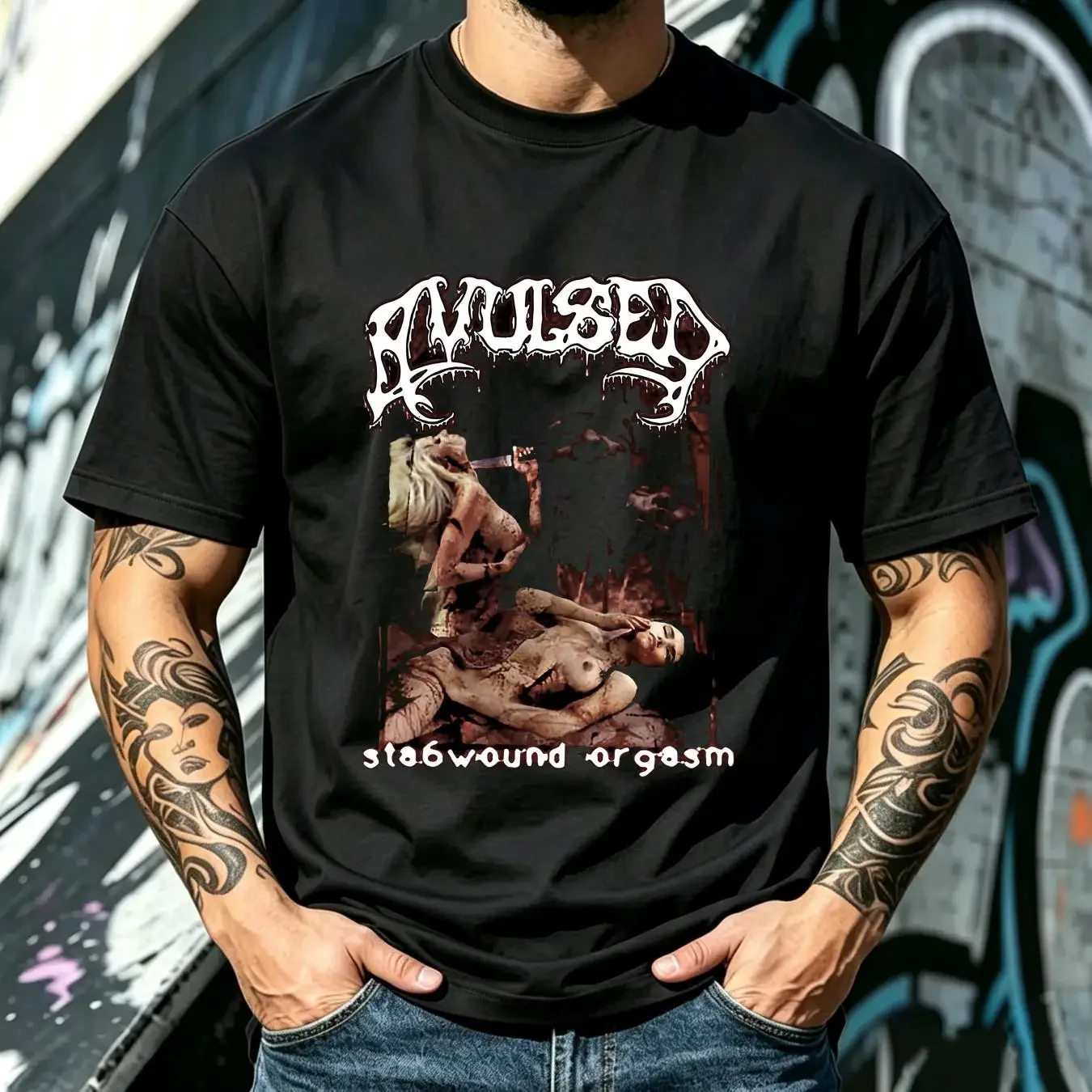 washed T Shirt Vintage Avulsed XL Skinless Lividity Gorgasm Devourment Dying Fetus vintage Washed graphic Casual streetwear