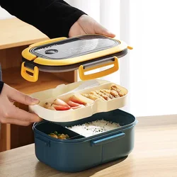 Lunch Box portatile per bambini scomparti microonde Bento con cucchiaio bambini Kid School campeggio all'aperto Picnic Food Container