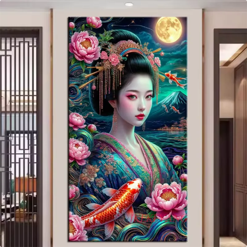 

Алмазная вышивка «Девочка в старинном костюме и цветы»: Новая коллекция, полная квадратная/круглая алмазная мозаика для домашнего декора