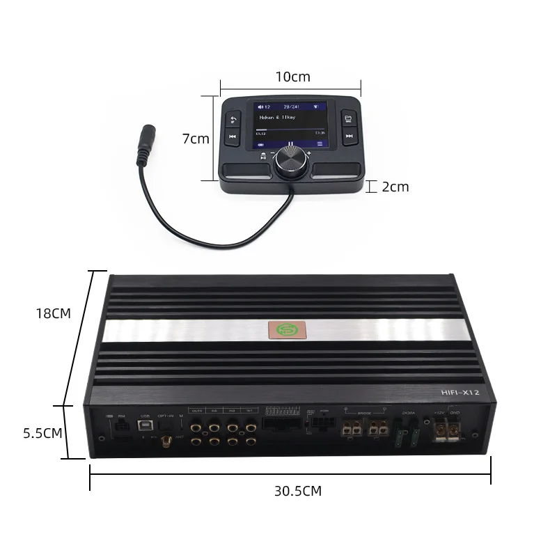 Hot Selling Sennuopu Amplificadores Car Audio Stereo Amplifier 8 Channel Amplifier
