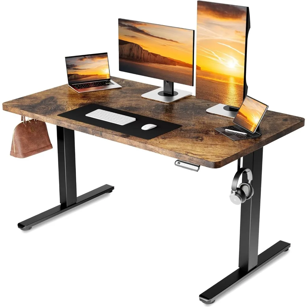 

Electric Standing Desk, 48 x 24 Inches Sit Stand up Desk with Memory Preset Controller, Height Adjustable Ergonomic Home Office