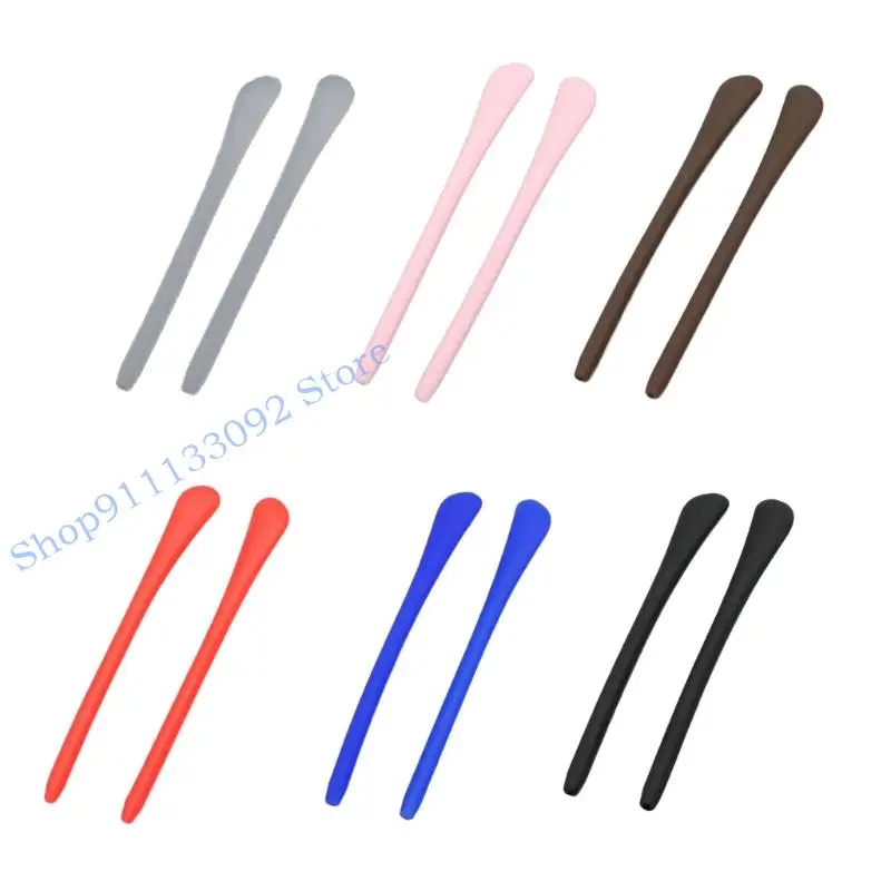 نظارات H9ED غير قابلة للانزلاق تحمل الهياكل العظمية المعدنية الناعمة من المطاط الصناعي وتسهل تفضيلات الألوان 2 جرام لكل زوج