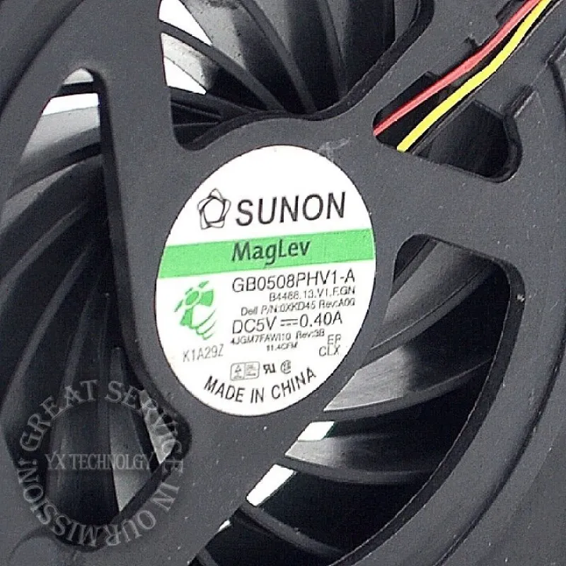 1個GB0508PHV1-A B4488.13.V1.F.GNノートブック冷却ファン0XKD45