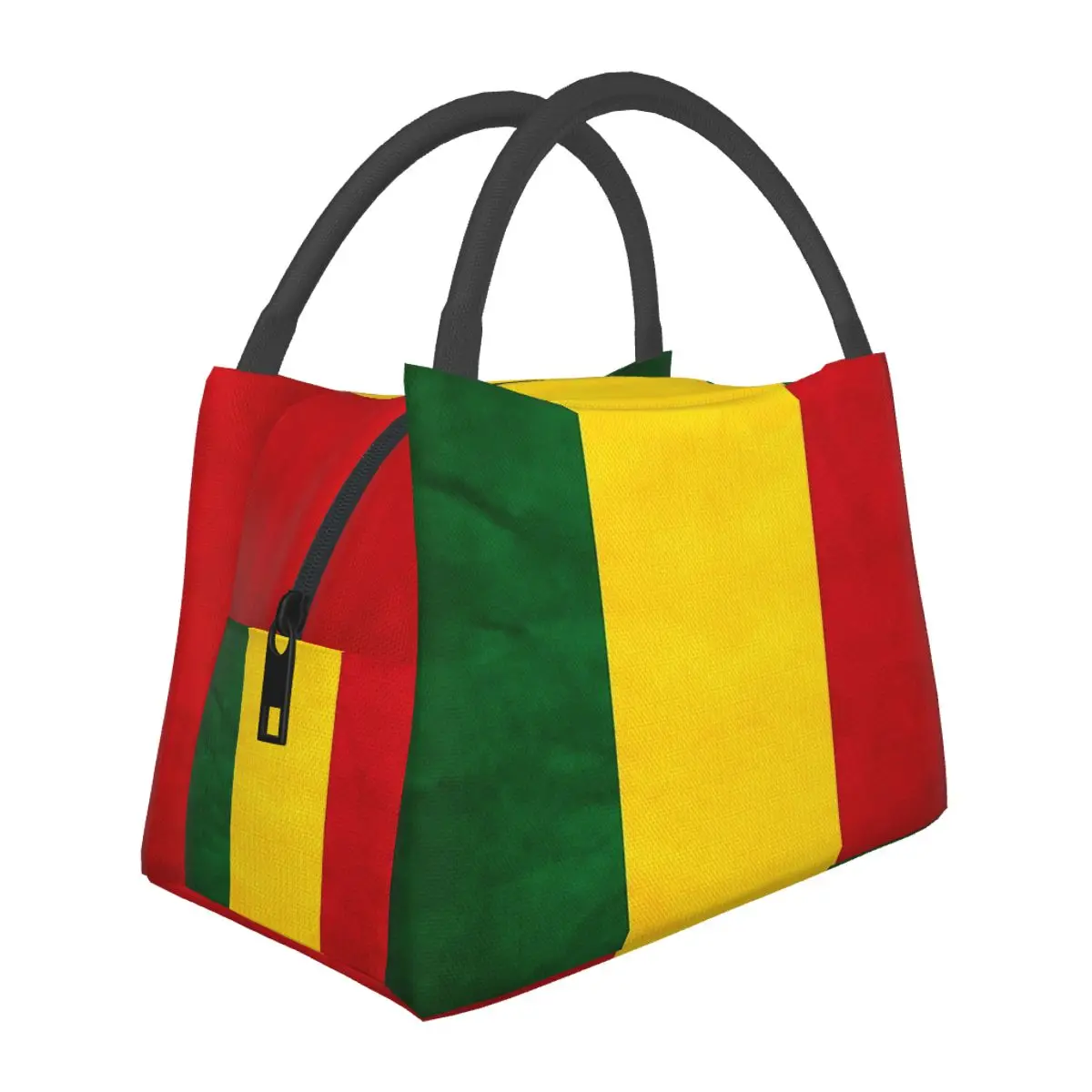 

Jamaican Reggae Rasta Lion Jamaica Flag Insulated Lunch Bag Food Boxes Portable Container Cooler Thermal Lunch Box Tote