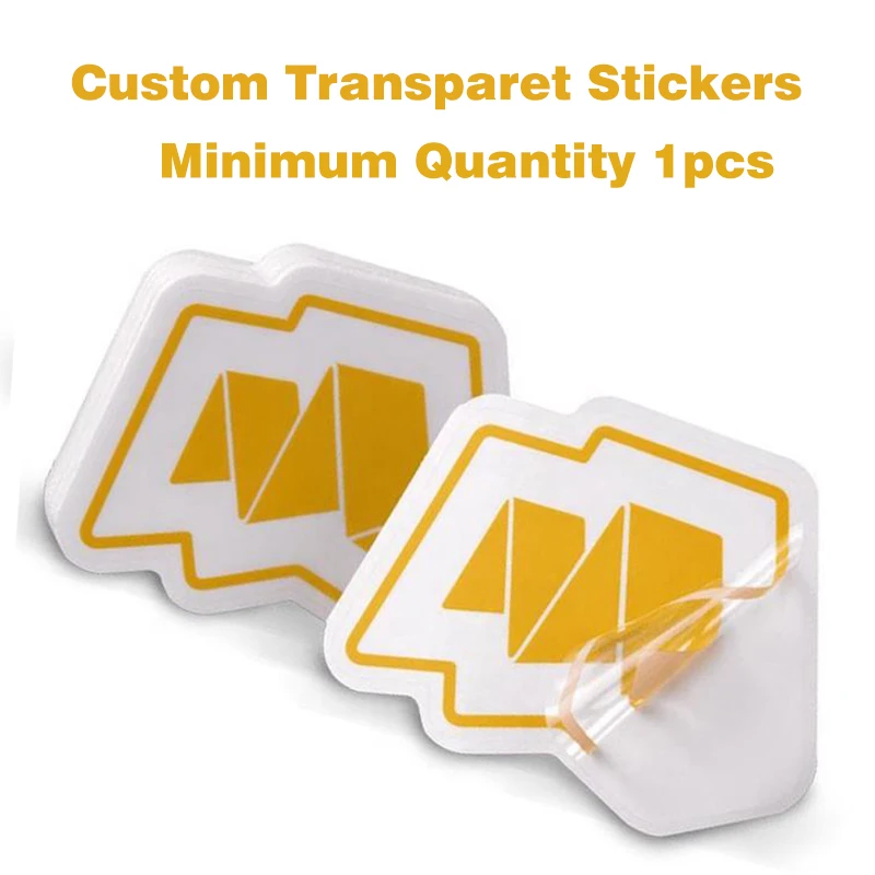 Custom Transparen Stickers With Logo Name Label Waterproof Die Cut Personalized For Wedding Inside Window Bottle Gift Box Laptop