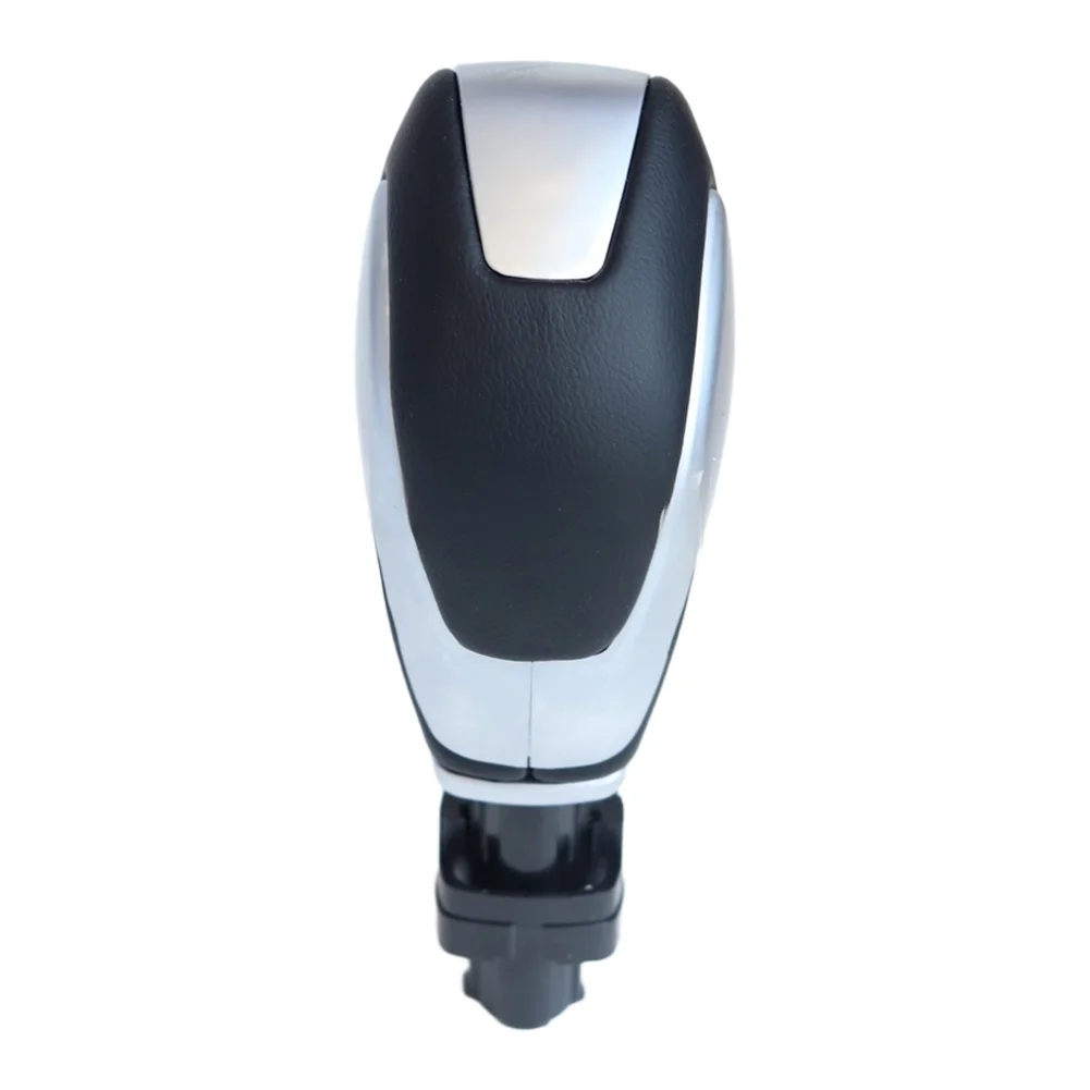 Black Leather-Wrapped Gear Shift Knob Compatible with For Ford For EcoSport 2017 7 6 16cm Dimensions Ergonomic Driving Feel
