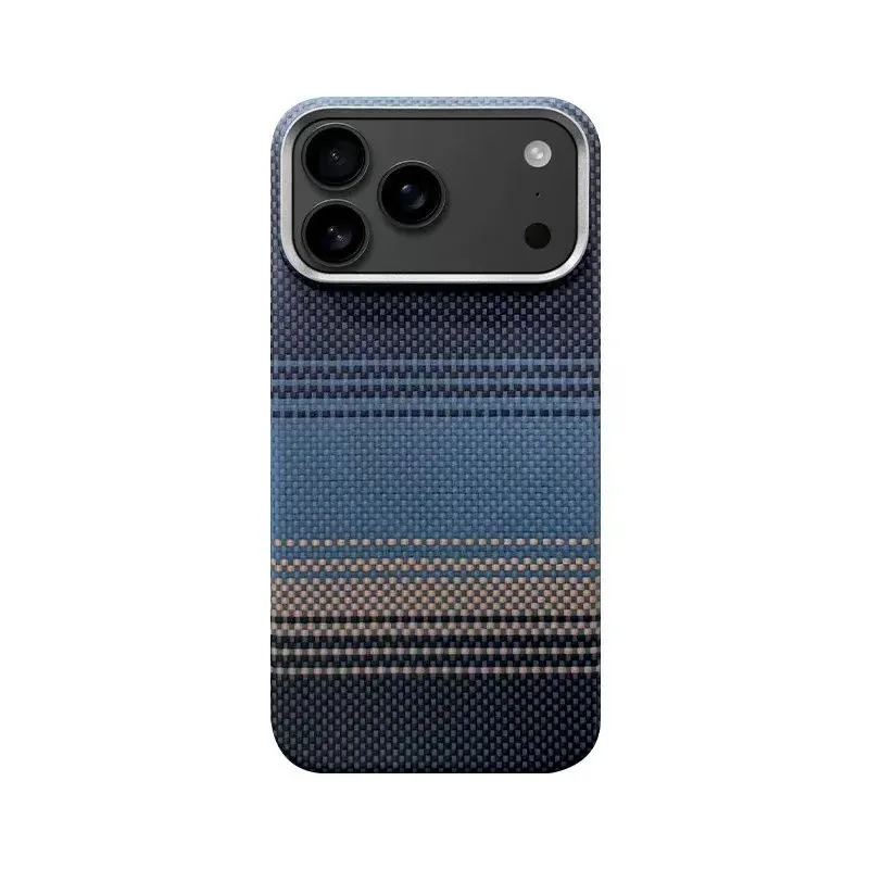

Чехол для телефона из магнитного арамидного волокна для iPhone 17ProMax, ультратонкий защитный чехол из настоящего углеродного волокна для iPhone 17Pro