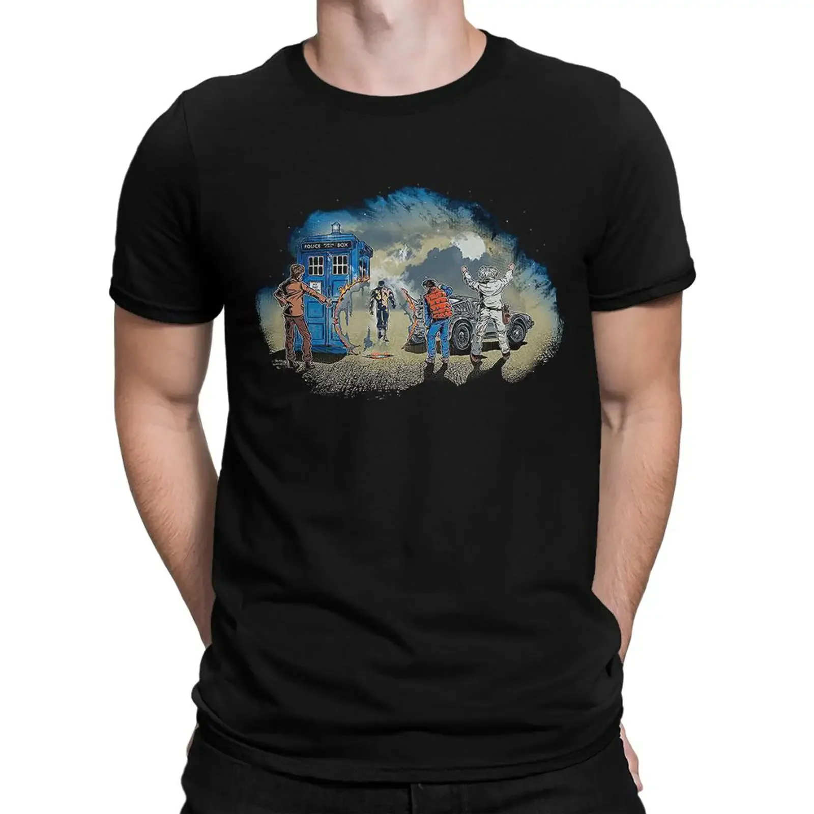 Time Travelers Movie Combo T Shirt Men's and Women's Sizes vintage Washed streetwear fashion homme Casual Slightly Soft