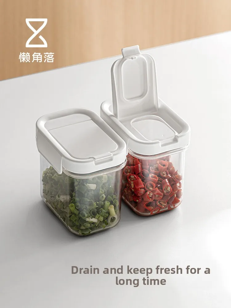 Caja de almacenamiento Lazy Corner para cebolla, ajo y jengibre, caja sellada para conservar cebollas y hojuelas de cebolla, ...