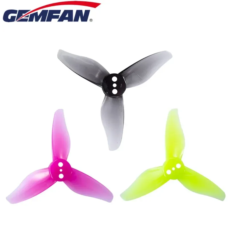 GEMFAN-Hélice à 3 pales, 2023, 2x2.3x3, 2 pouces, 3 trous, diamètre du trou central 1.5mm, pour RC FPV course FreKouDrones bricolage, 8 pièces