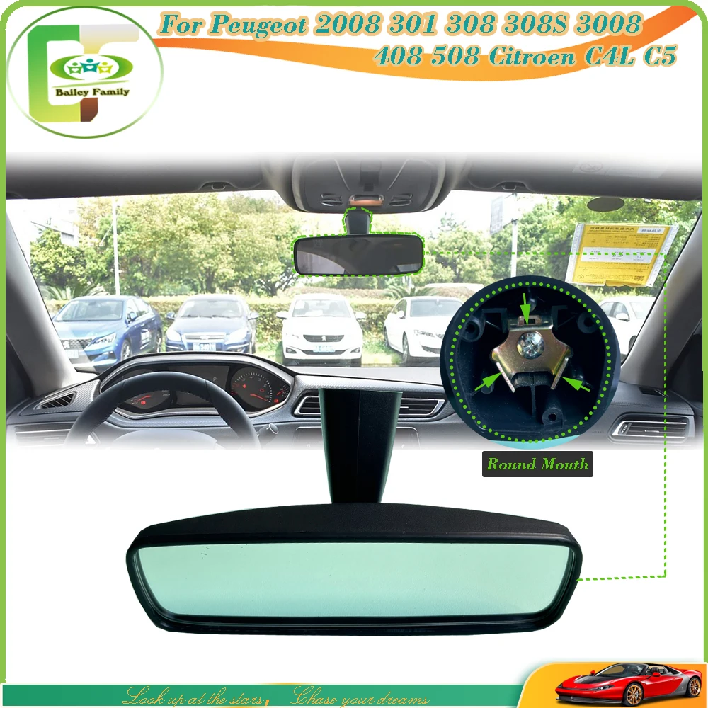 

Bailey Car Interior Rearview Mirror Indoor Baby Mirrors For Peugeot 2008 301 308 308S 3008 408 508 Citroen C4L C5