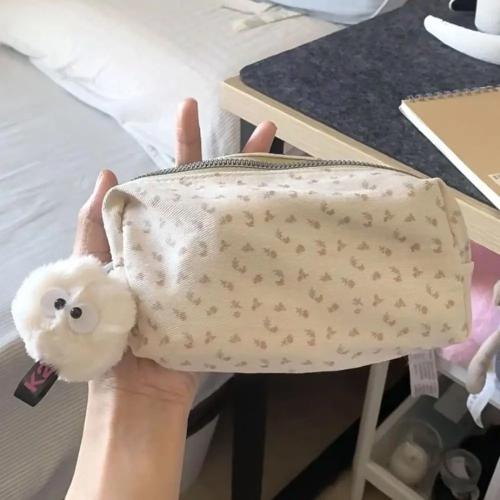 かわいい花柄ペンバッグ大容量多機能文具バッグペンケースギフト