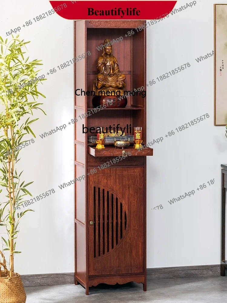 

z183 Buddha Niche Chinese Style Clothes Closet God of Wealth Cabinet Altar Altar Buddha Shrine Household Incense Burner Table