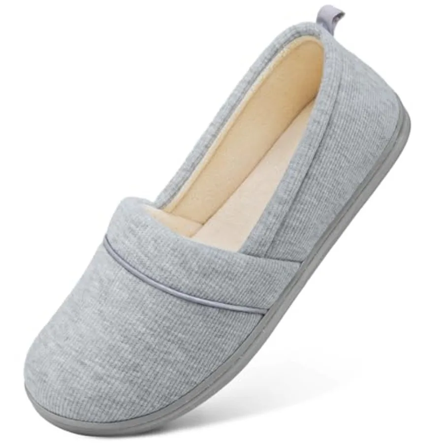 

HomeTop Women's Comfy Loafer Slippers Lightweight Memory Foam Non-slip Indoor House Shoes
