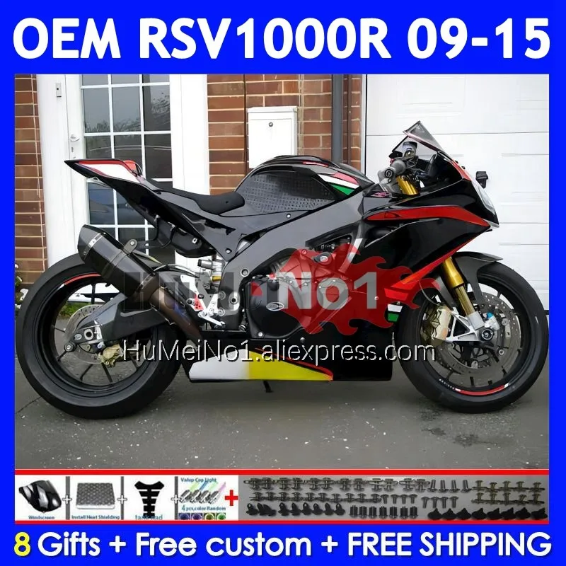 Injection For Aprilia RSV 1000 R 1000R RSV1000RR 315No.70 RSV1000 09 11 12 13 15 Red black 2009 2010 2012 2013 2015 Fairings