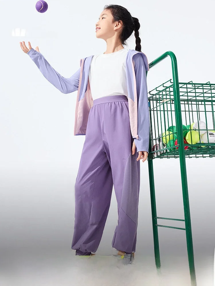 

Детские брюки с защитой от комаров Qui-Drng, весенне-осенние спортивные брюки для мальчиков, длинные брюки с манжетами Cool Sensation