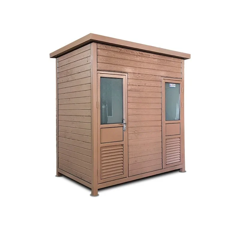 Anti-corrosive wood mobile bathroom public toilet in park scenic spot camping base