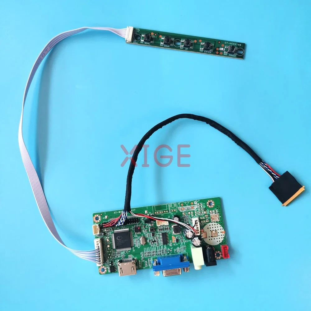 

Плата контроллера драйвера 58C для LP140WD1-TLM1 LP140WD1-TLD2 14 "LVDS 40-контактный HDMI-совместимый 1600x900 ноутбук матрица VGA DIY Kit