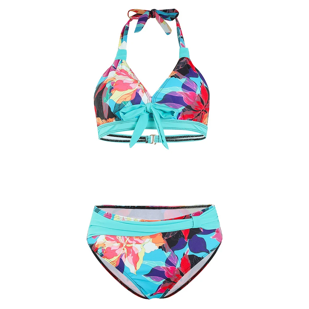 

Summer Sexy Lace-up Bikini Set Women's Swimwear Comfortable Sports Pool Women's Printed Swimwear S-5XL
