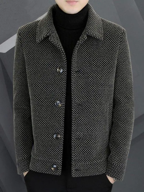 

Высококачественное мужское шерстяное повседневное пальто с воротником-стойкой и воротником-стойкой, осень-зима, теплый Sli