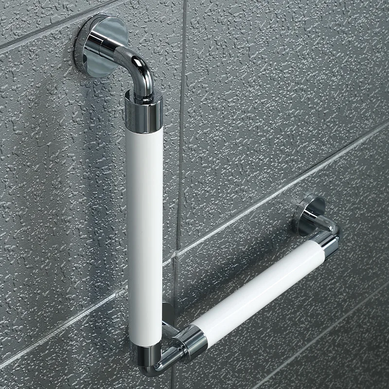 

Practical New Fashion Wall-mounted Eco-friendly Solid Wood Bathroom Grab Bars Nylon Surface Finish Elderly Disability Friendly