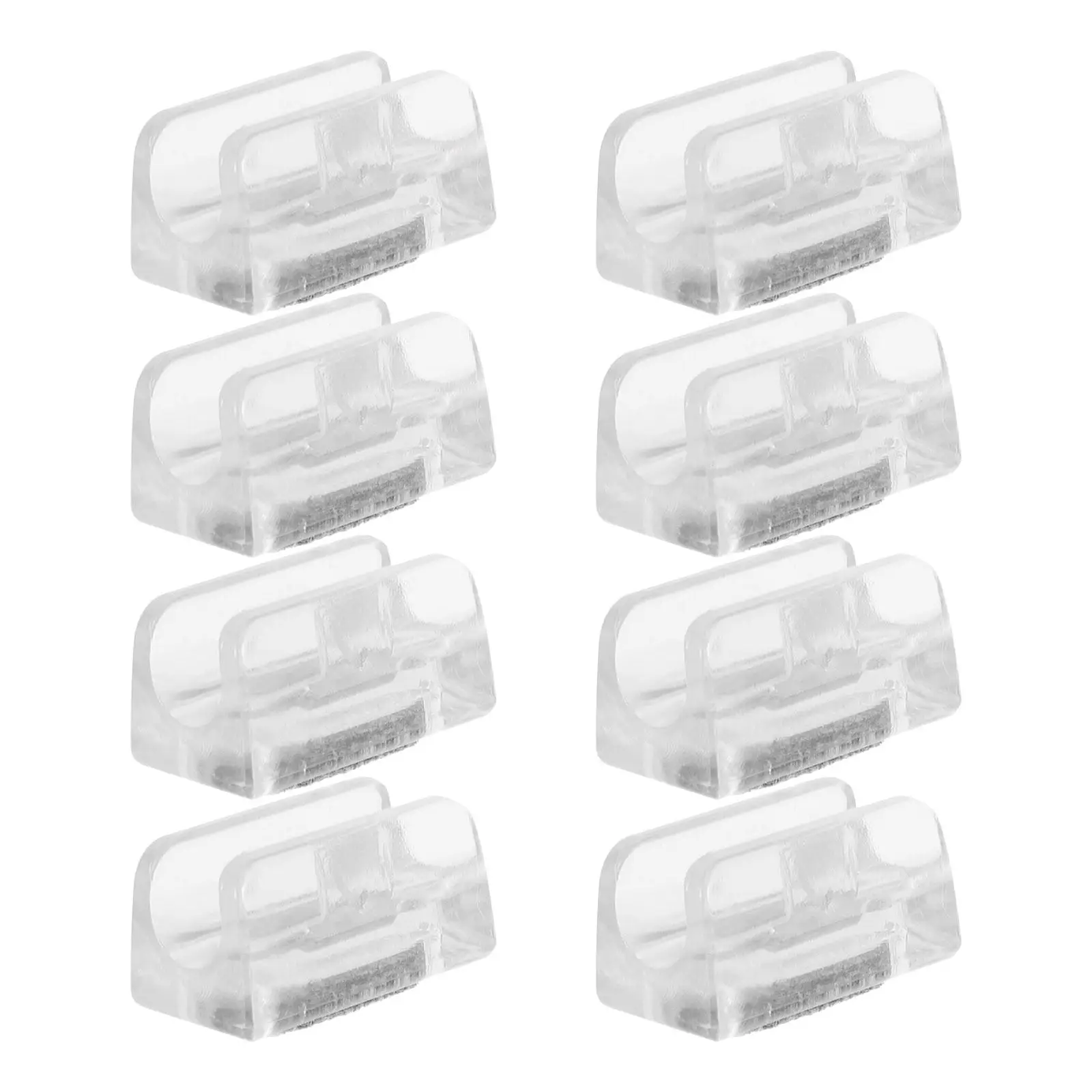 8Pcs Felt Chair Leg Caps U-Shaped Clip-on Covers for 12Mm Round Tubing Anti-Scratch Noise Dampening Floor Protectors