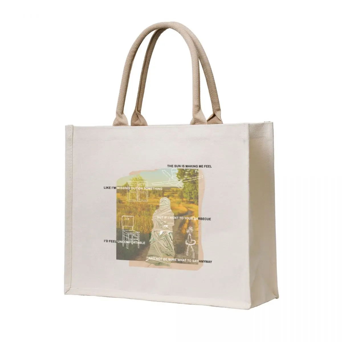 

i do this all the time // collage art Tote Bag bags woman 2025 Handbags Shopper