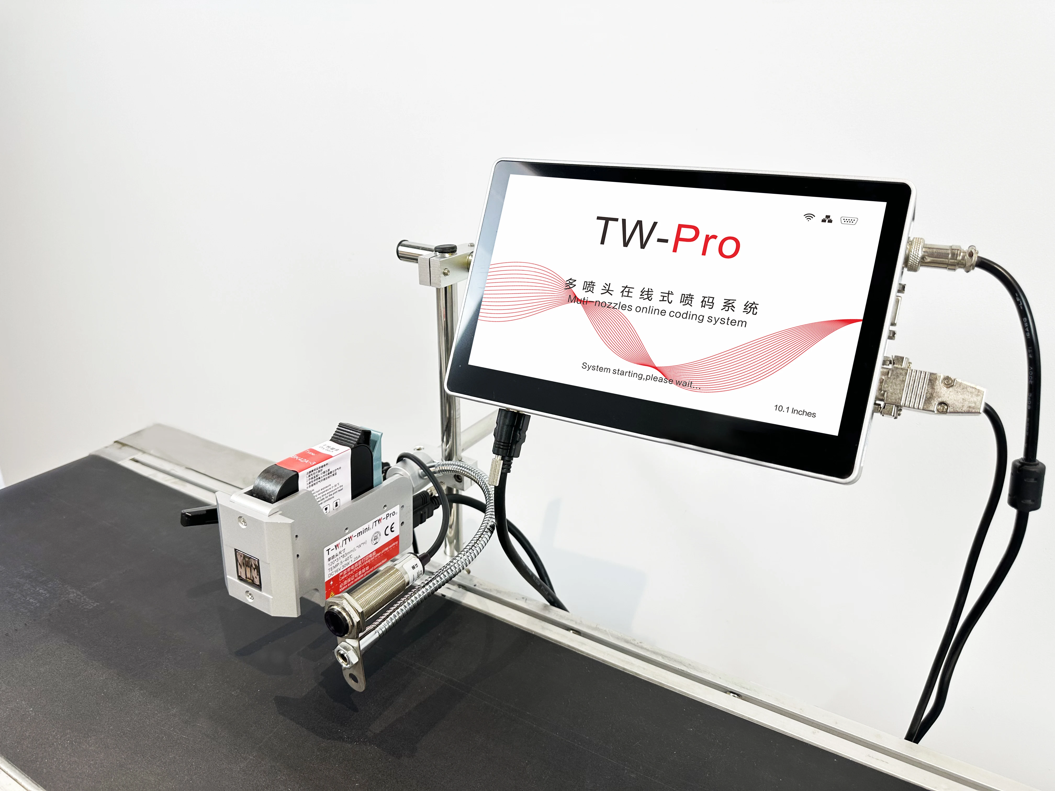 10 Inch Touch Screen Online Inkjet Printer Thermal TIJ Inkjet Printer for Plastic Bags Carton Bottles Glass TW PRO