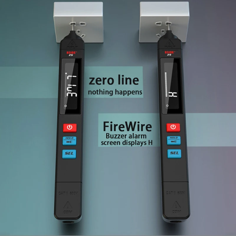 BSIDE Z1 Z5 Digitale Multimeter Tester Smart Pen Typ Spannung Detektor DC AC Kapazität Ohm NCV Hz Diode Kontinuität Meter