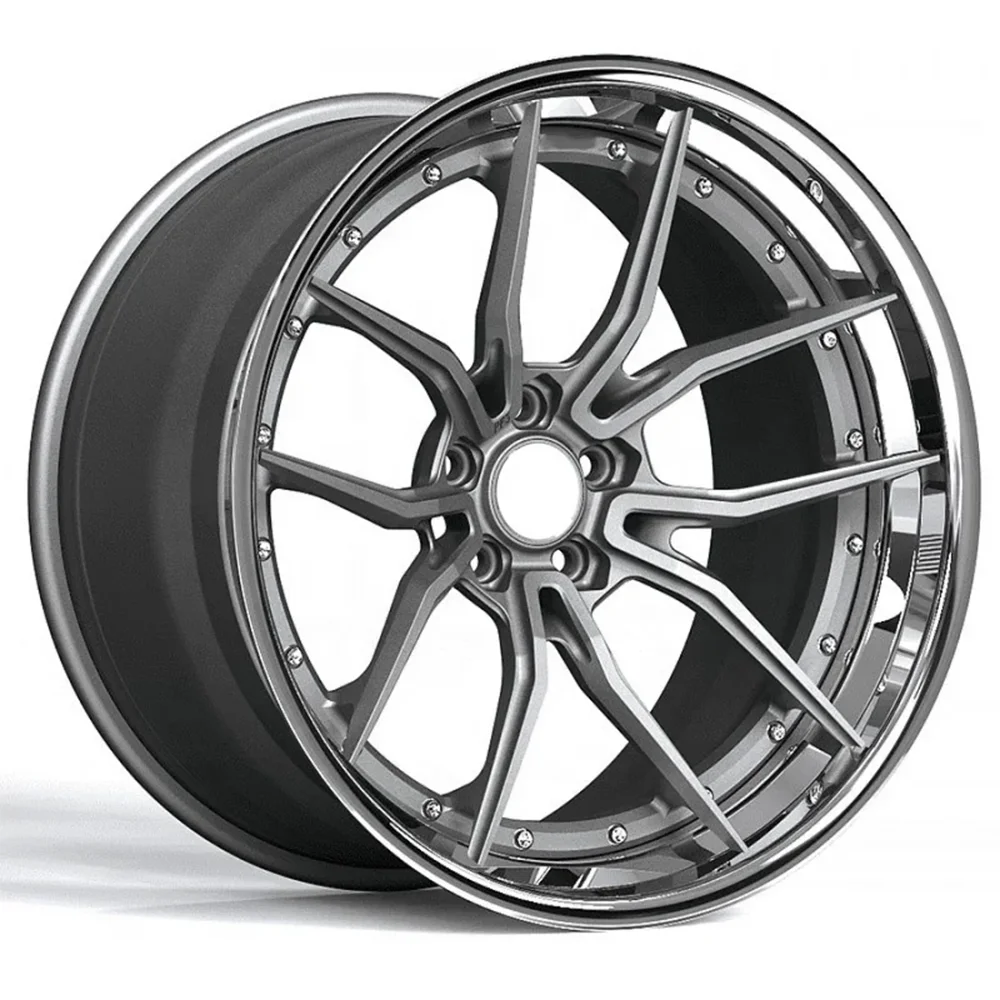 Custom 5x112 5x120 5x114.3 Forged Deep Concave Five Spoke Wheels Carbon Fiber Car Wheels for Lamborghini Urus