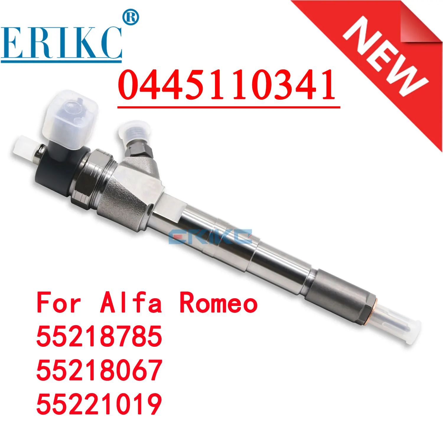 

0445110341 55218785 55218067 55221019 New Diesel Injector 0 445 110 341 Common Rail Nozzle 0445 110 341 for Bosch Alfa Romeo