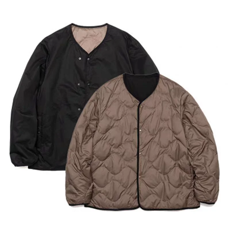 ناناميكا عكسها أسفل سترة اليابانية مزدوجة الوجهين الداخلية تانك سترة 21AW للرجال والنساء جديد