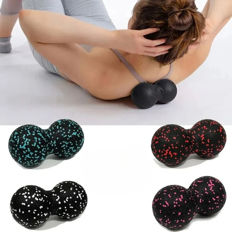 Bolas de maní EPP de 8cm, Bola de Fascia para masaje corporal, relajación muscular de alta densidad, Lacrosse, Fitness, Yoga, bola de miofascia para aliviar el dolor