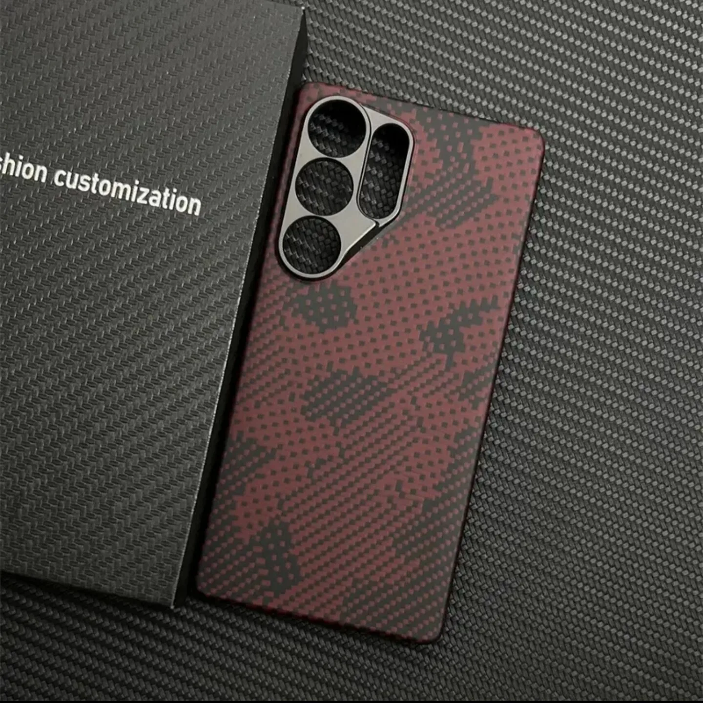 For Samsung Galaxy S26 S25 Ultra Case Premium Aramid Fiber Lightweight Slim Shockproof Anti-Drop Durable Protective Phone Cover