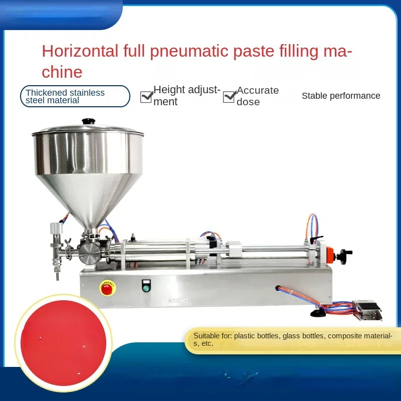 Horizontal Pneumatic Paste Filling Machine