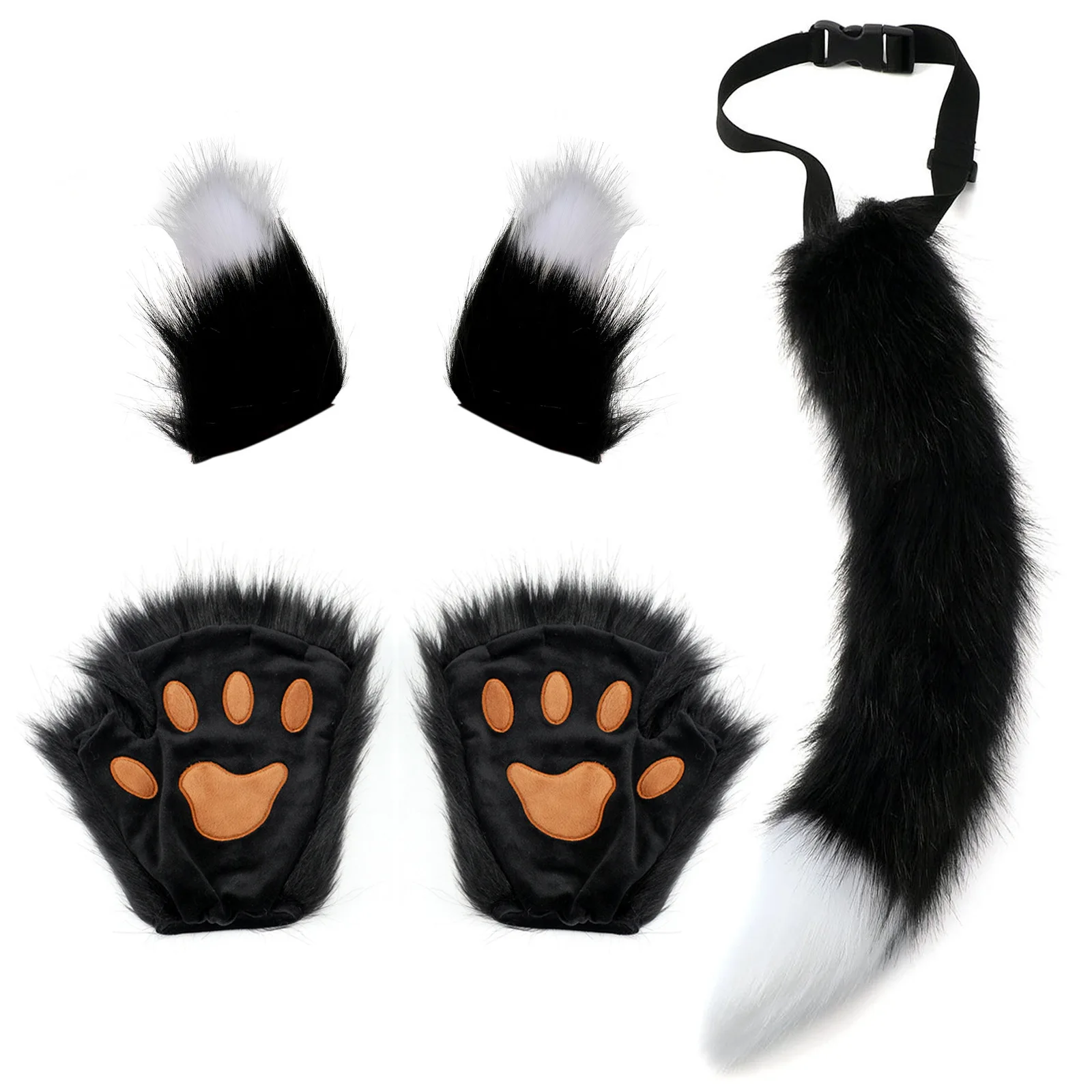 

Halloween Orgy Tail Ear Gloves Dress Up Cosplay Cosplay Outdoor Party Props