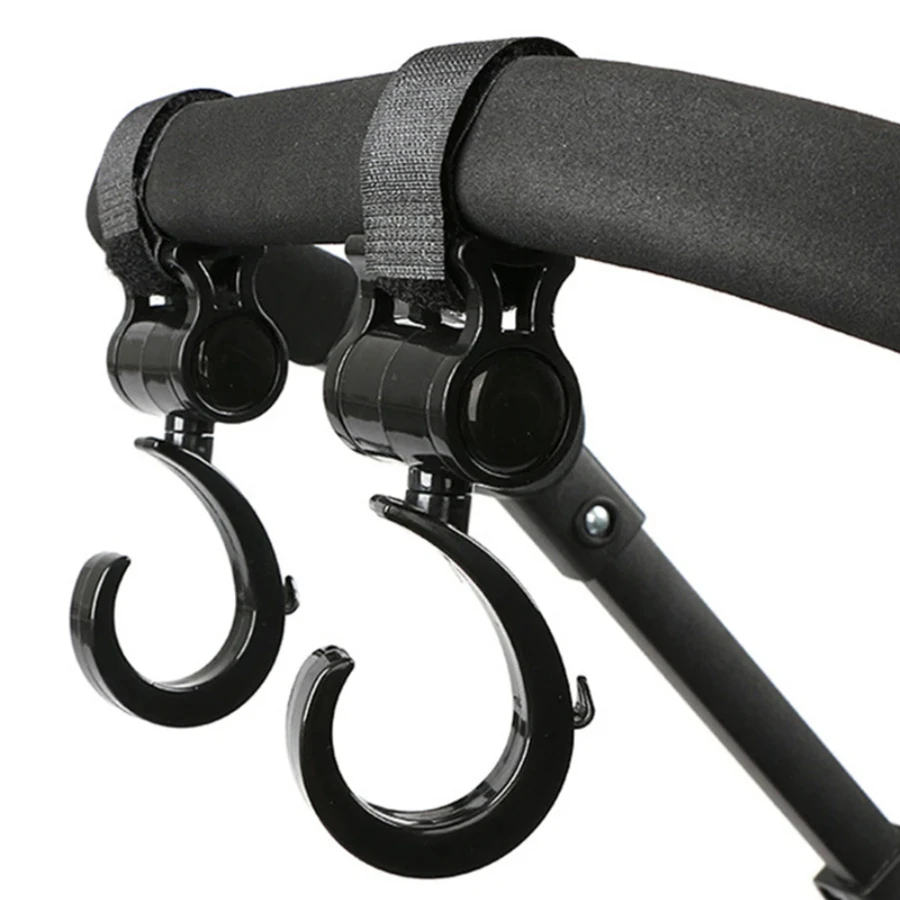 

1/2PCS Pram Hook Multifunctional 360 Degree Rotating Hanger Shopping Cart Car Seats Hooks Baby Stroller Accessories