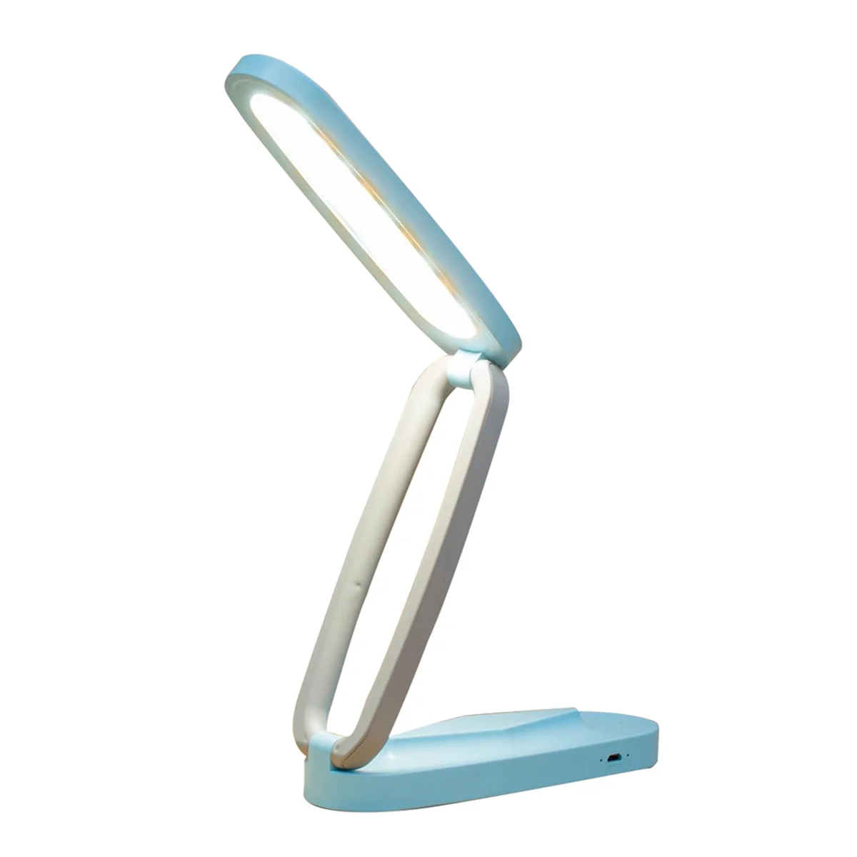 مصباح مكتب LED A72P للمكتب والمنزل، مصباح قراءة لاسلكي قابل لإعادة الشحن وقابل للطي والمحمول باللون الأزرق #4