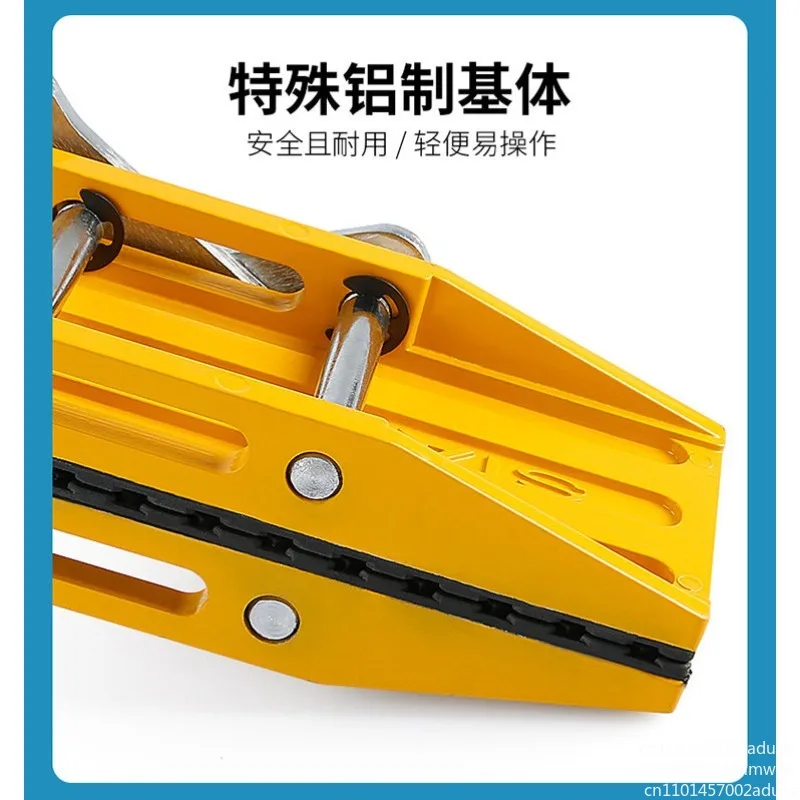Labor-Saving Double Handed Carrying Clamp Granite Tools Glass Stone Slab Lifting Tool with Rubber for Ceramic Marble 350KG