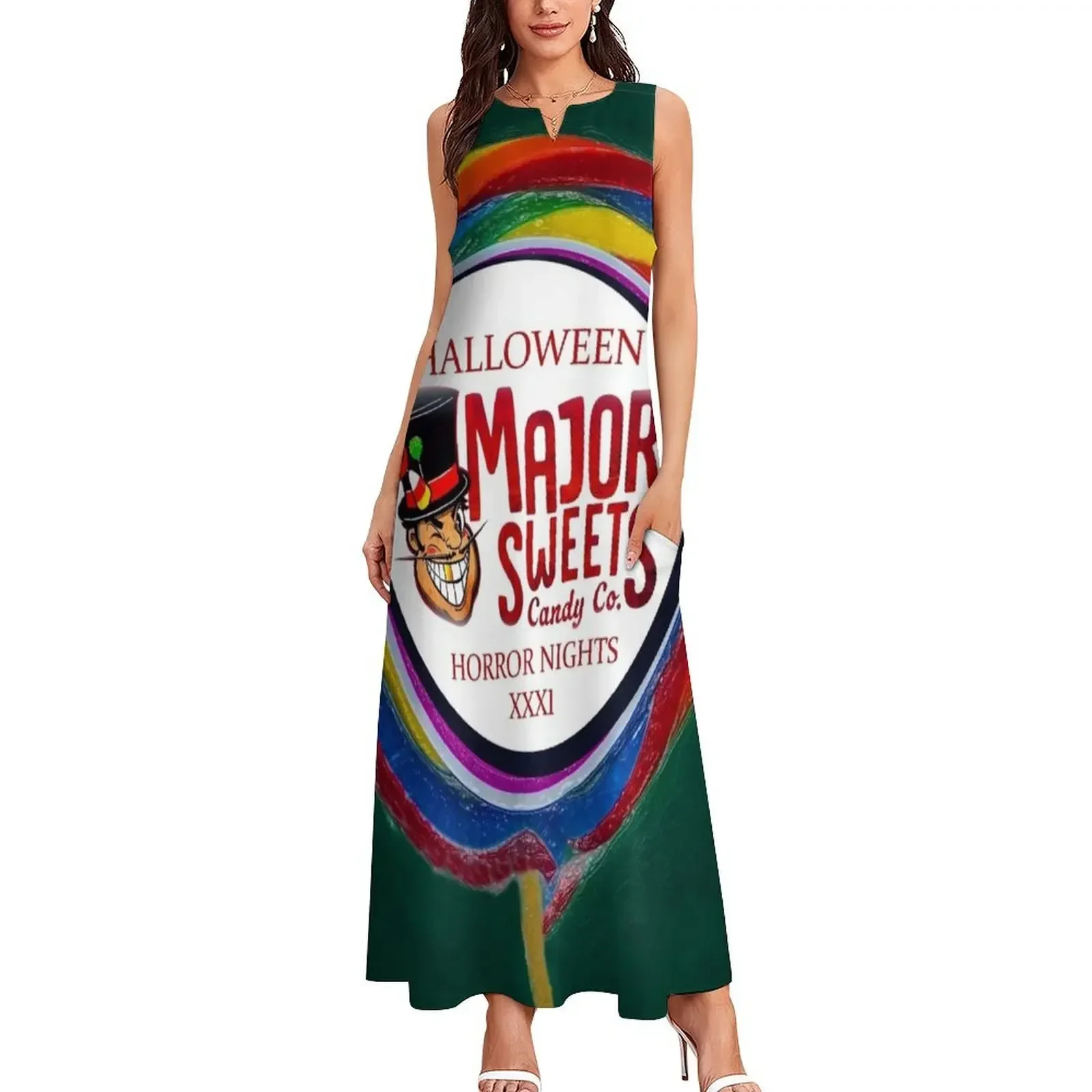 Sweet Revenge HHN 31 scare zone t shirt design Long Dress Women's clothing Dress