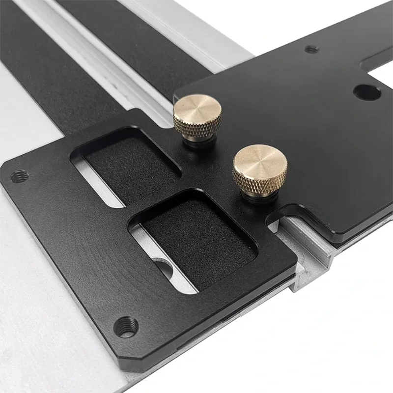 90° Angle Stop for Festool and Makita Rails ,Woodworking Track Saw Square Guide Rail Clamp Right Angle Positioning Plate