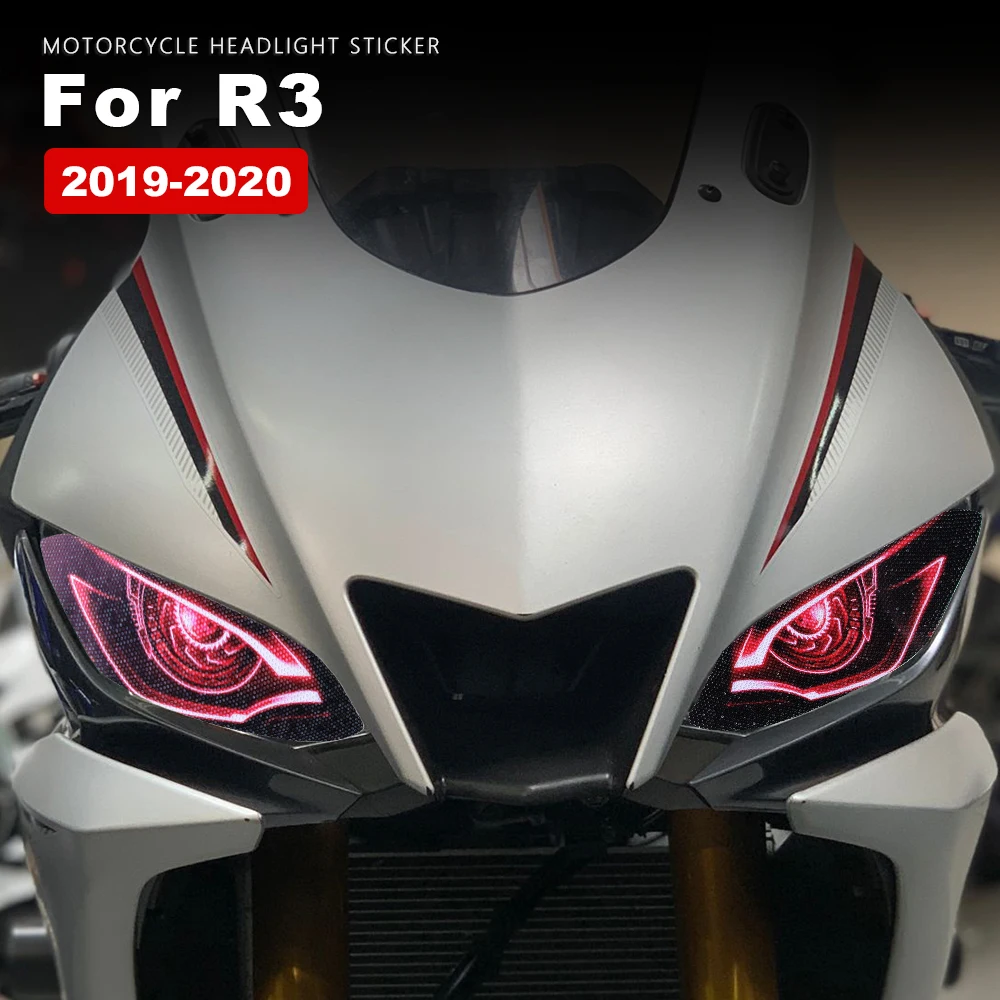 

Наклейка на фару Водонепроницаемая Для Yamaha R3 аксессуары YZF R3 YZFR3 2019 2020 защитные наклейки на переднюю фару мотоцикла