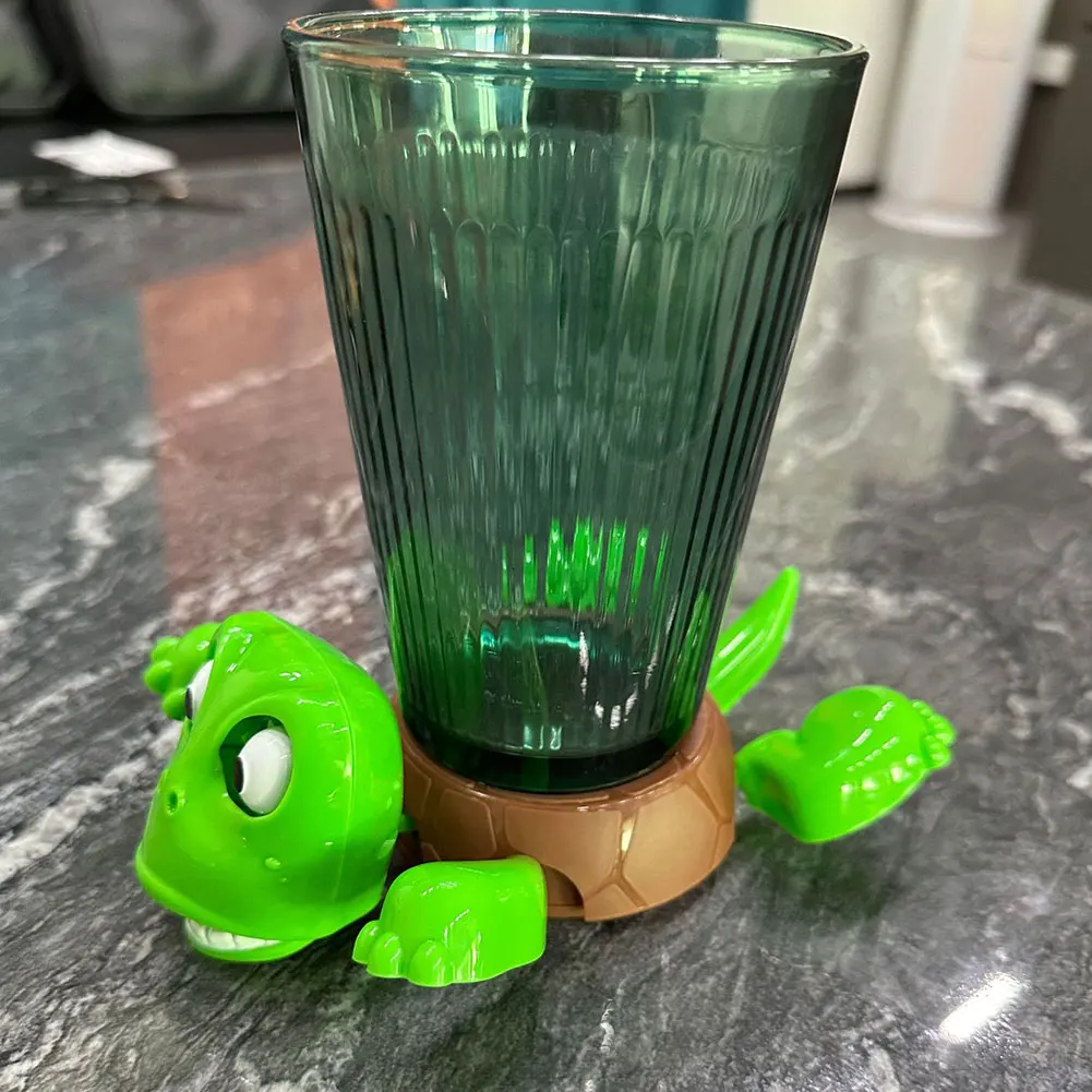 2025 montanha-russa de tartaruga quente 3d impresso caneca de café bebidas titular utensílios de mesa para casa decorativa engraçado pulando tartaruga pop up copo