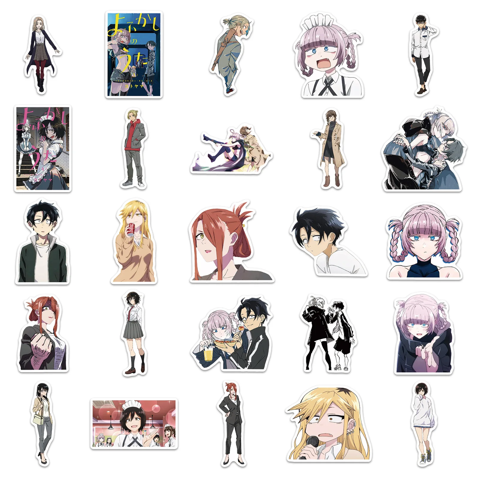 50pcs Anime Call of the Night Cute Creative Cartoon Merch Decor Stickers for Fridge, Desk & Headphones