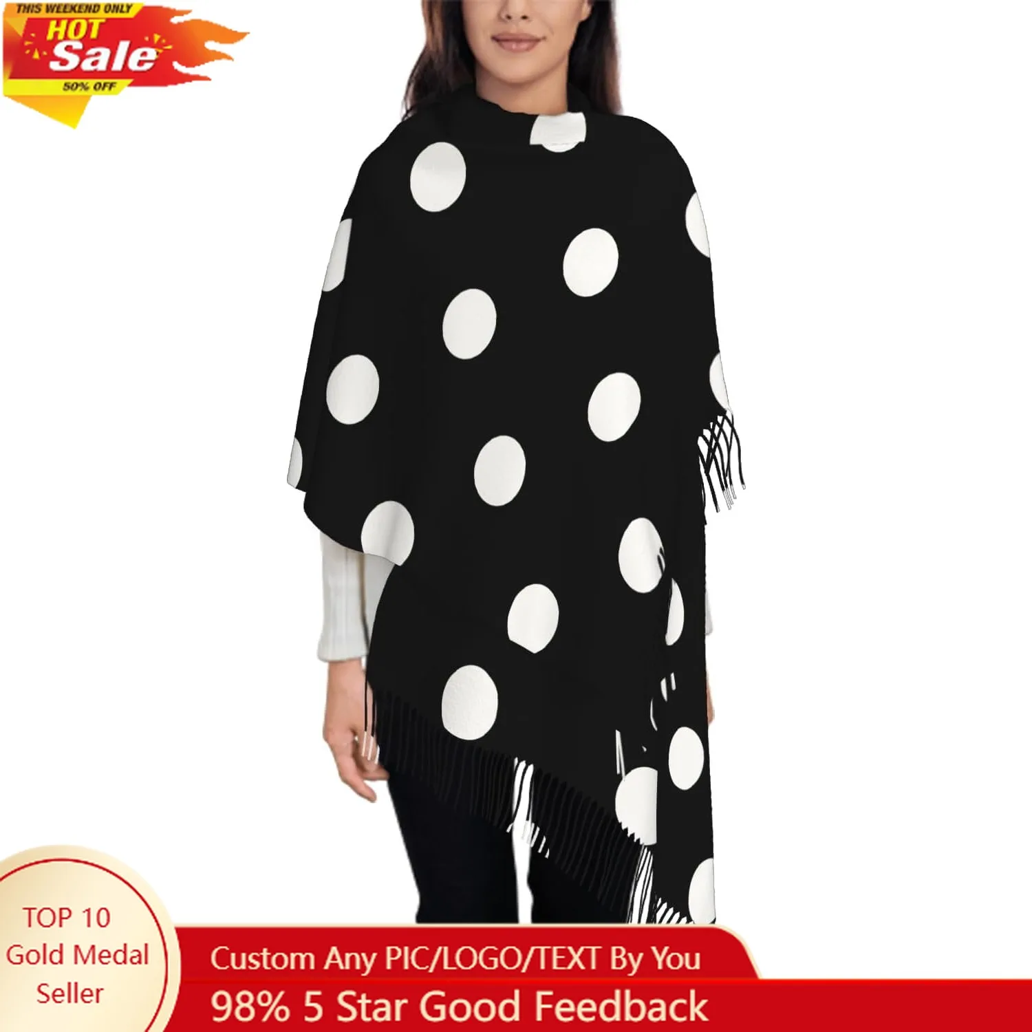 

Oversize Scarf for Women Floral Flower Purple Prune Color Scarf Tassel Scarves Fall Winter Shawl Wraps - 77.6 x 28.3in