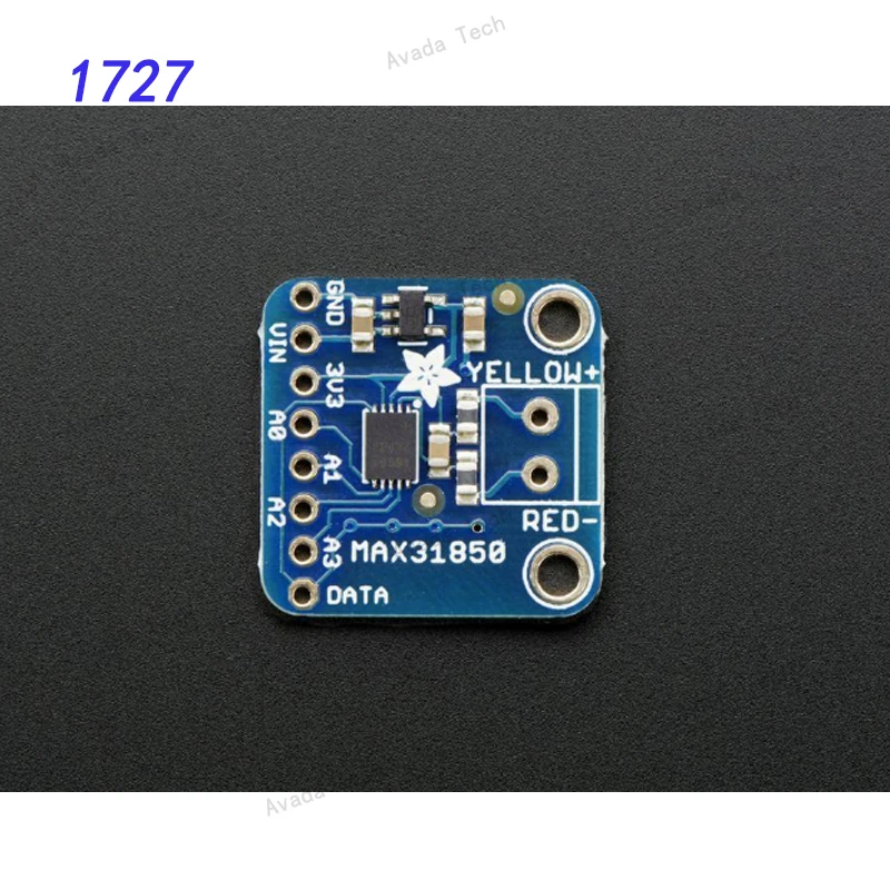 

Avada Tech 1727 Data Conversion IC Development Tool Thermocouple Amp w/1-wire B/O Board