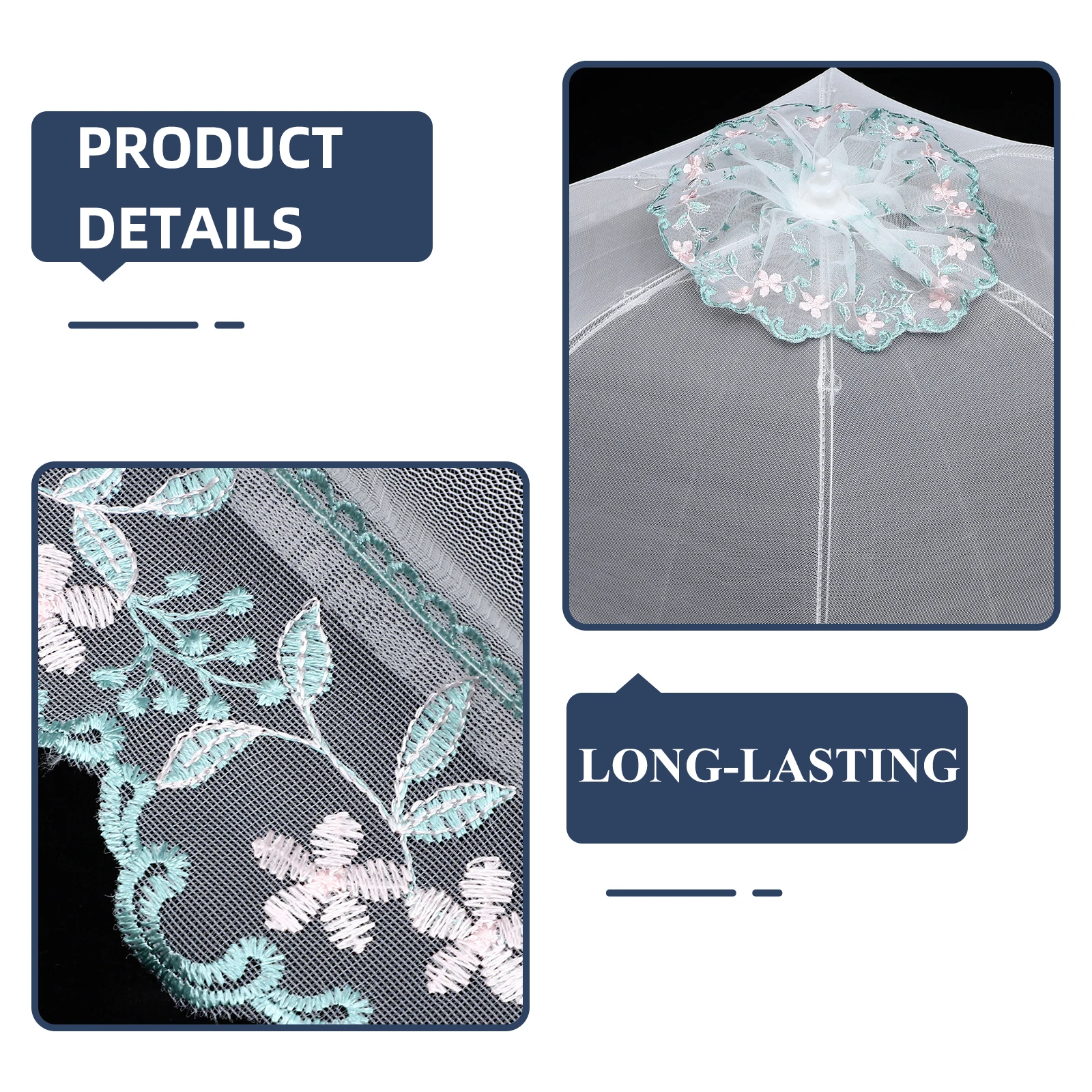 

1pc Large Foldable Food Cover Tent Collapsible Dust Proof Mesh Kitchen Food Protector Reusable Household Table Cover For Home